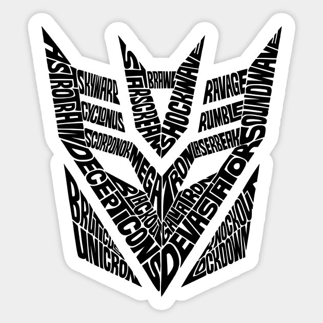 Decepticons Sticker by Seanings